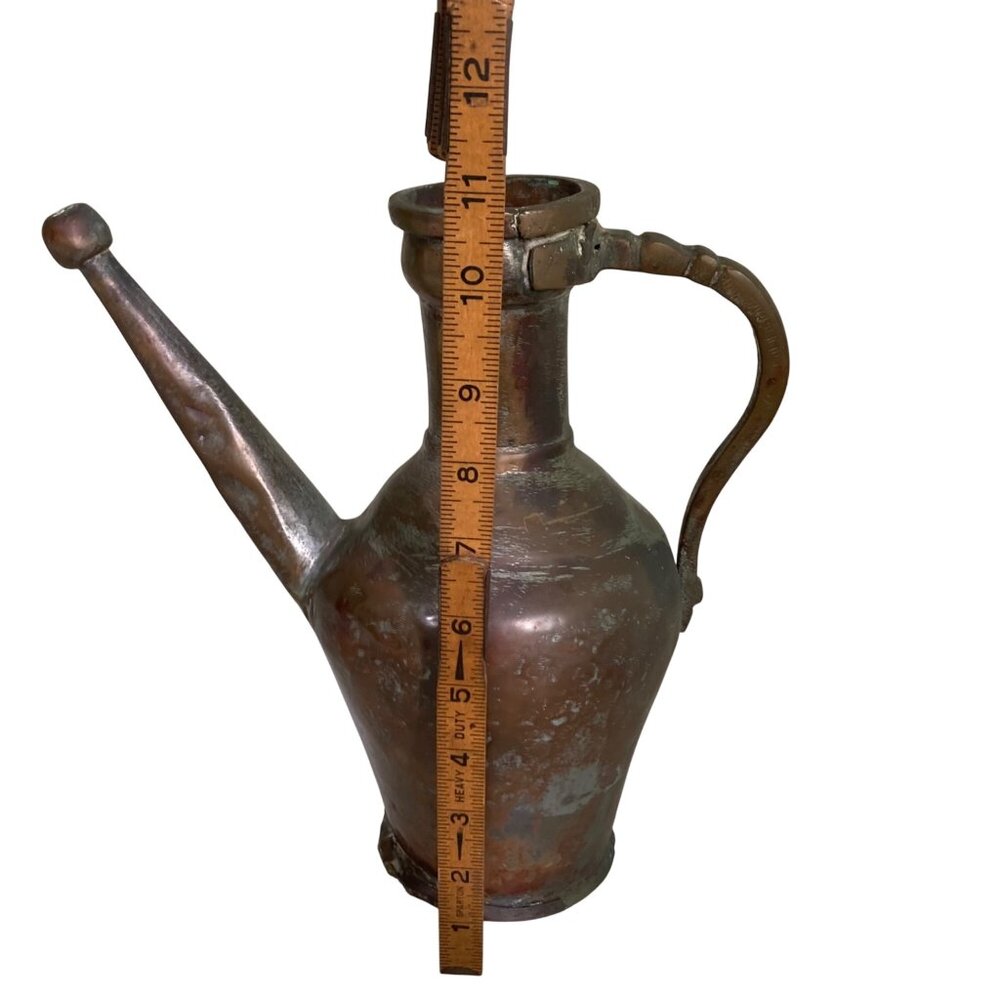 Aged Hand Forged Metal Pitcher Primitive Rustic Antique Decor - Picture 7 of 8